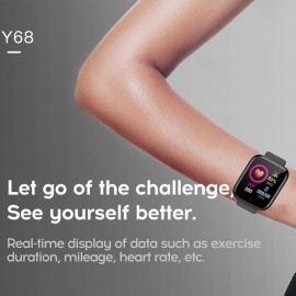 1.3 Inches Touchscreen Smart Bracelet Heart Rate Blood Pressure Multi-Sport Mode BT Watch IP67 Waterproof Smartwatches for Men Women Compatible with Android/ iOS