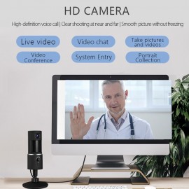 USB Streaming Microphone with Webcam HD1080P for iPhone/iPad/Mac/Android Phone/Tablet/PC