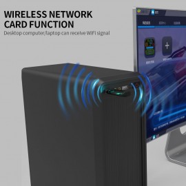 Mini BT4.2 WiFi Adapter 150Mbps Wireless Network Card Stable Transmission for PC Laptop Phone Tablet Wireless Mouse Headset
