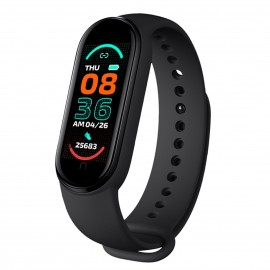 M6 Smart Bracelet Intelligent Watch Sport Fitness Tracker Heart Rate Sleep Monitor Smartwatch 0.96in Color Screen IP67 Waterproof Sports Wristband