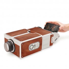 Mini Smart Phone Projector Cinema Portable Home Use DIY Cardboard Projector Family Entertainment Projective Device