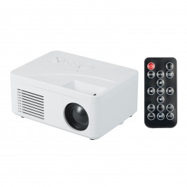 LCD LED Projector 400 Lumens Mini Portable Video Projector with Built-in Speaker Support HD / AV / USB / Audio 3.5mm Interface for Home Theater Entertainment